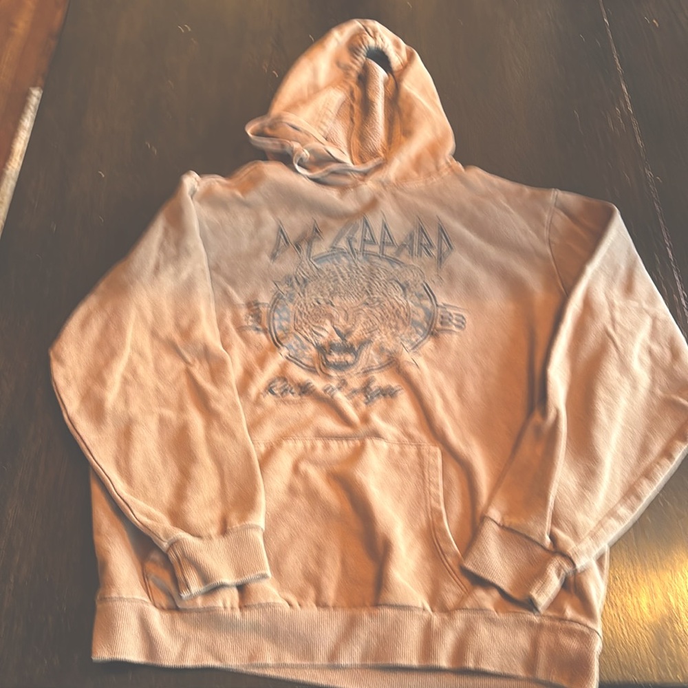 Def Leppard Gray Hooded Sweatshirt